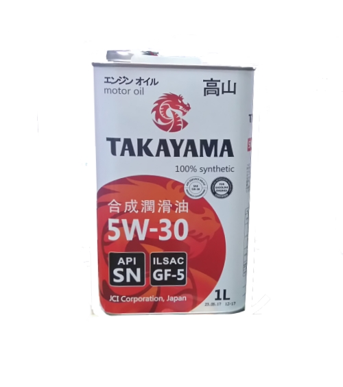 TAKAYAMA 5W-30 масло моторное cинт ILSAC GF-5 API SN  (1л)  пластик