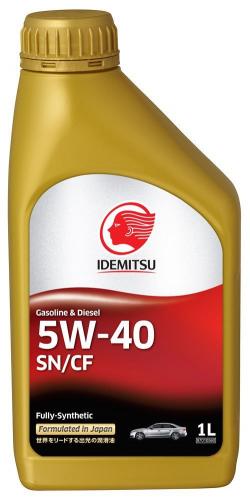Idemitsu  Fully-Synthetic  5W-40 SN/CF  масло моторное синт.  (1л)  